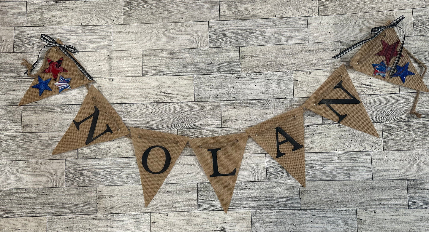Custom Name Banner Workshop Saturday, January 20
