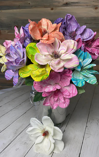 Water Marbled Flower