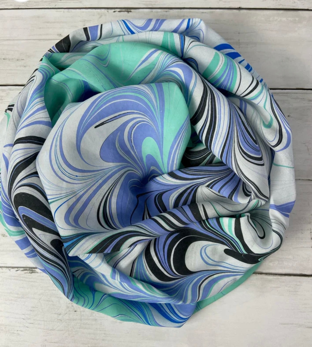 Experience Water Marbling on a Silk Scarf-Spring Art Class April 25