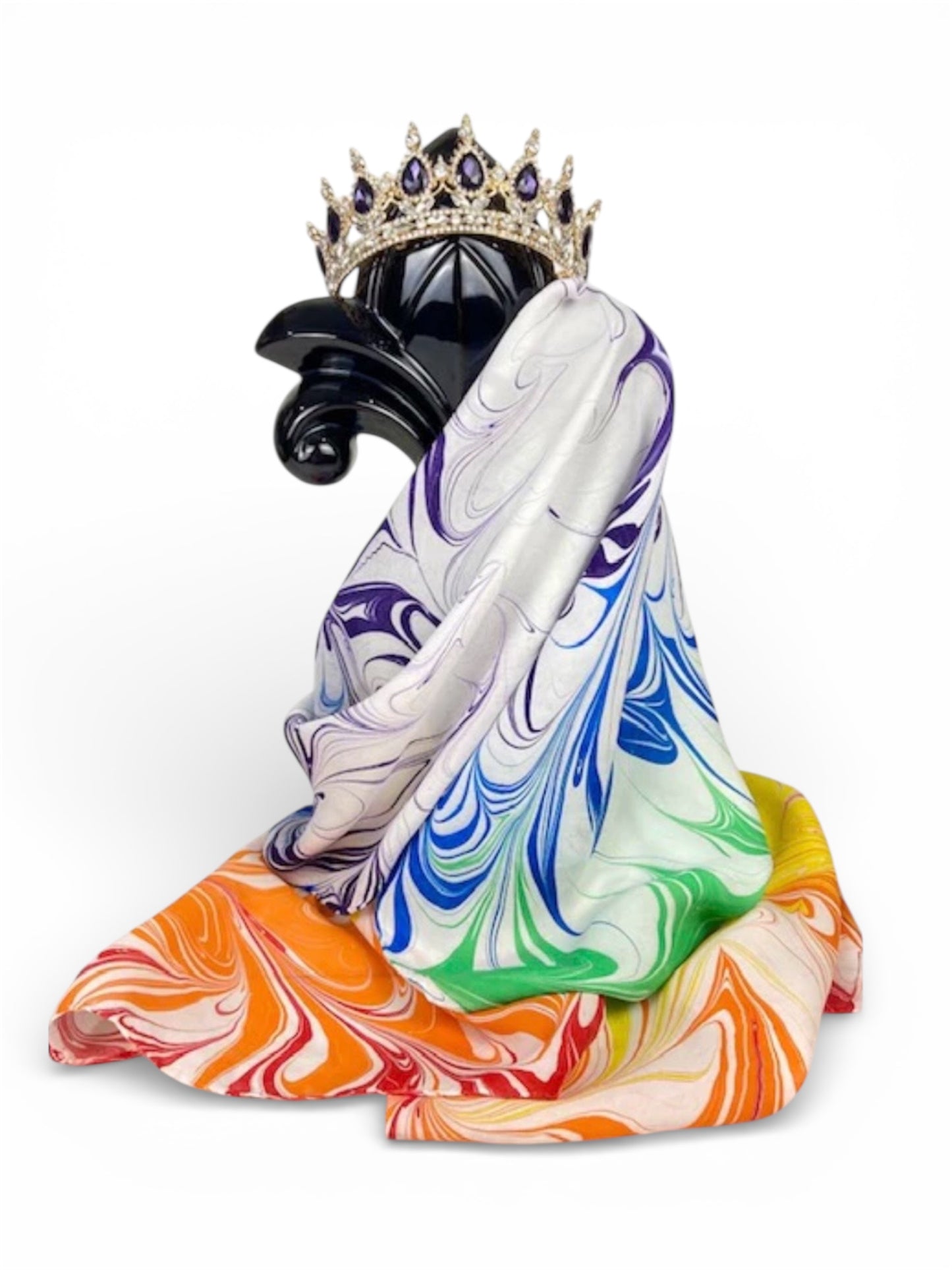 Experience Water Marbling on a Silk Scarf-Spring Art Class April 25