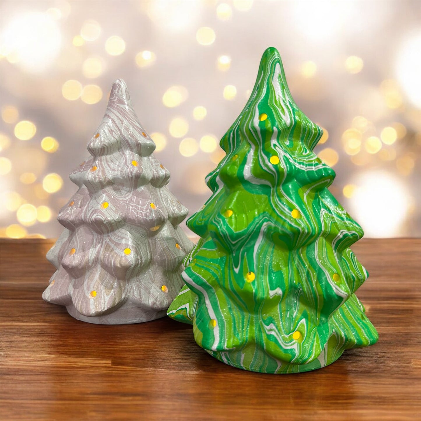 Marbled Light-Up Tree Workshop