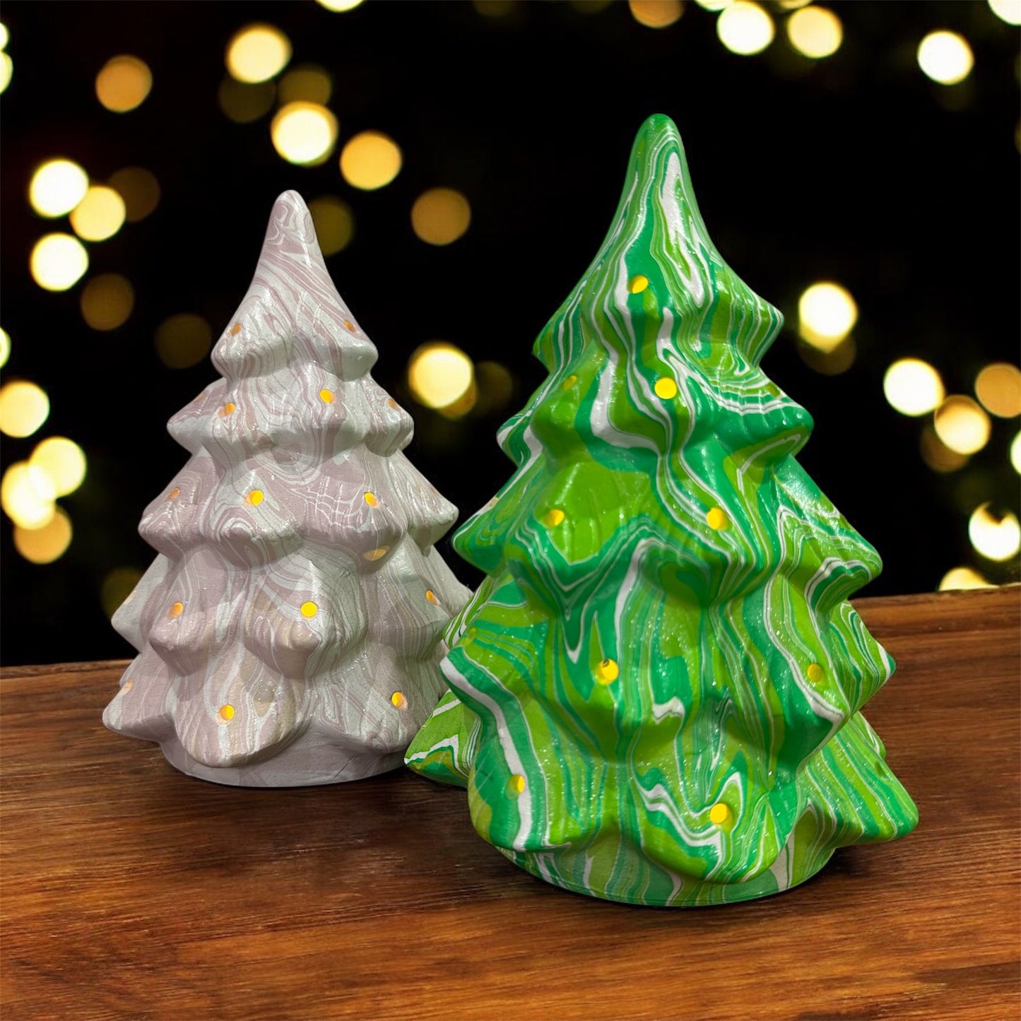 Marbled Light-Up Tree Workshop