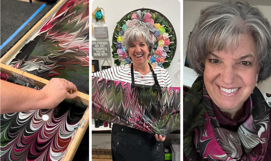 Holiday Silk Scarf Marbling Class December 12 & 13